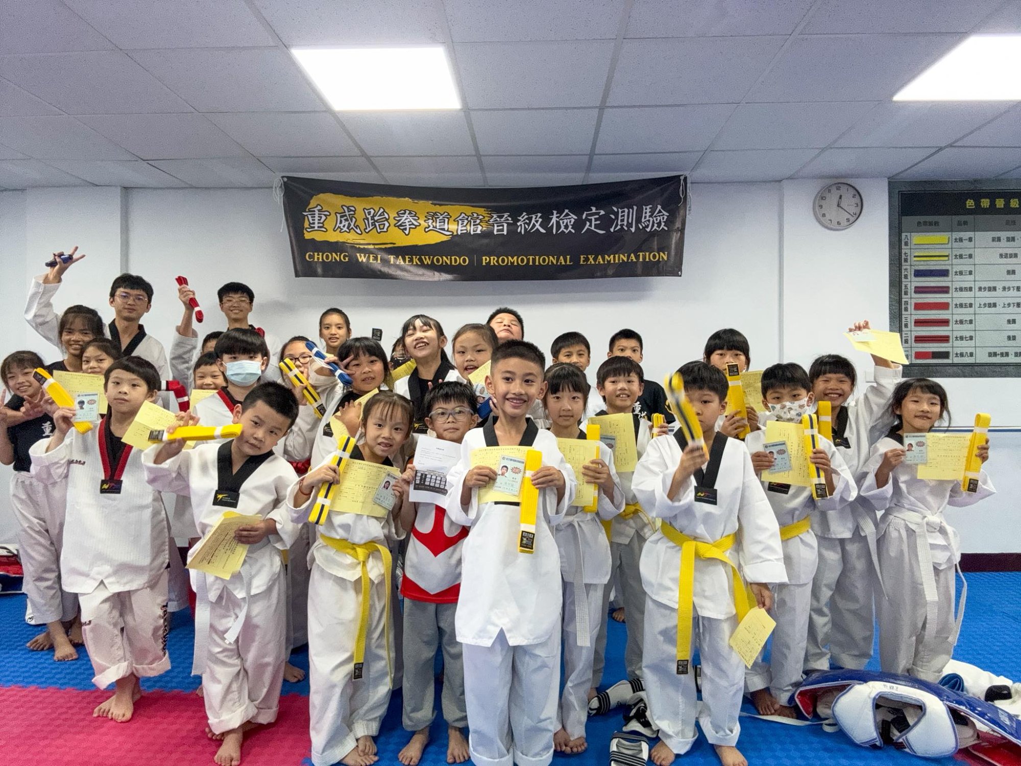 晉級測驗大合照